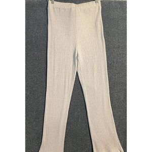 Rita Row Light Beige Andrea High Waist Knit Pants,‎ Size Medium